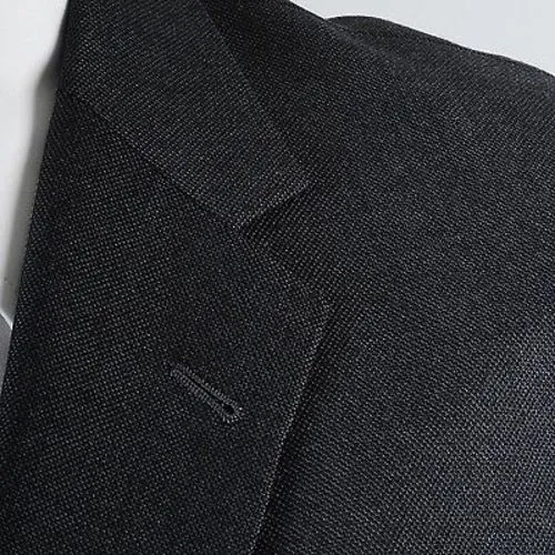 1960s Men's Bespoke Two Piece Winter Suit in  Blue & Gray