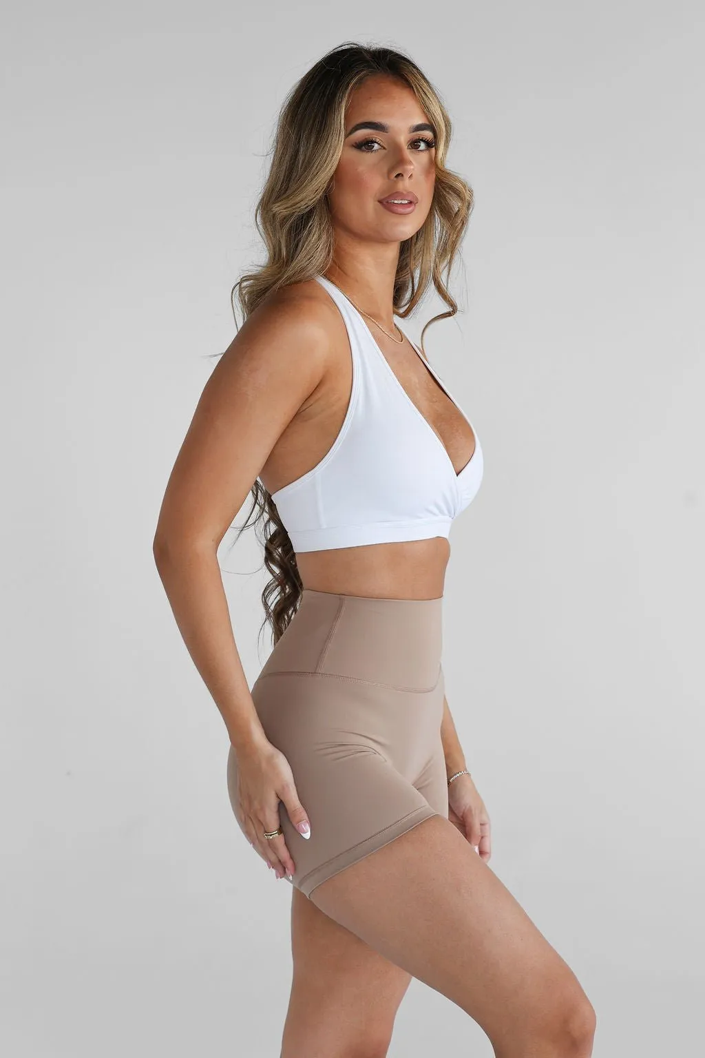 5" Signature Bike Shorts - Tan