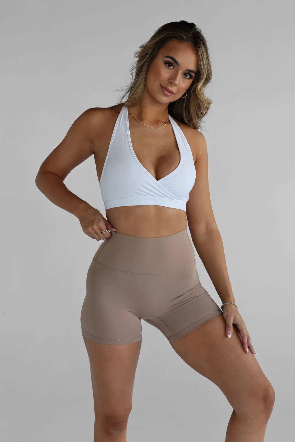 5" Signature Bike Shorts - Tan