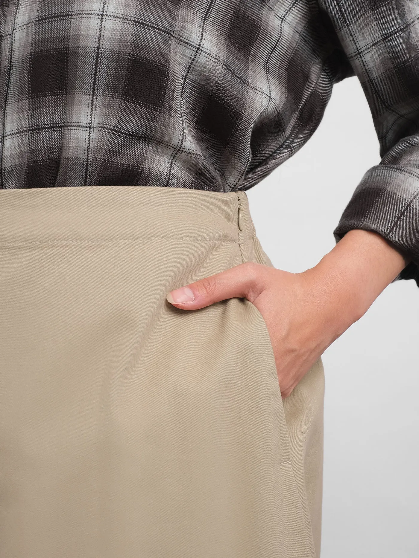 A-Line Skirt | Khaki