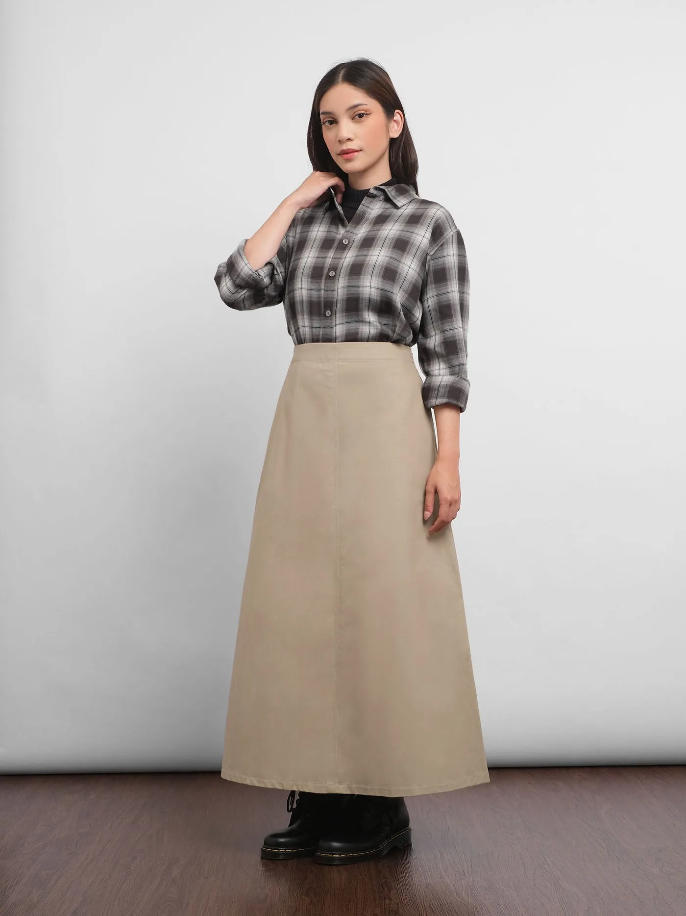 A-Line Skirt | Khaki