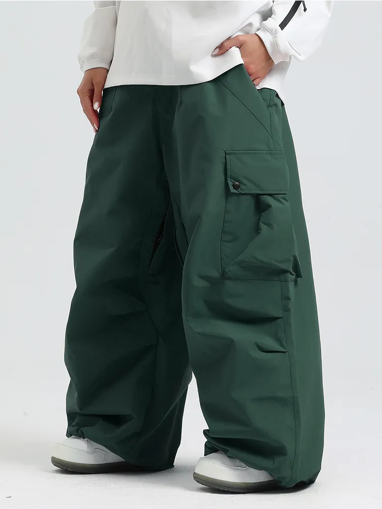 Adult Baggy Cargo Snowboard Pants Oversized Outdoor Pants