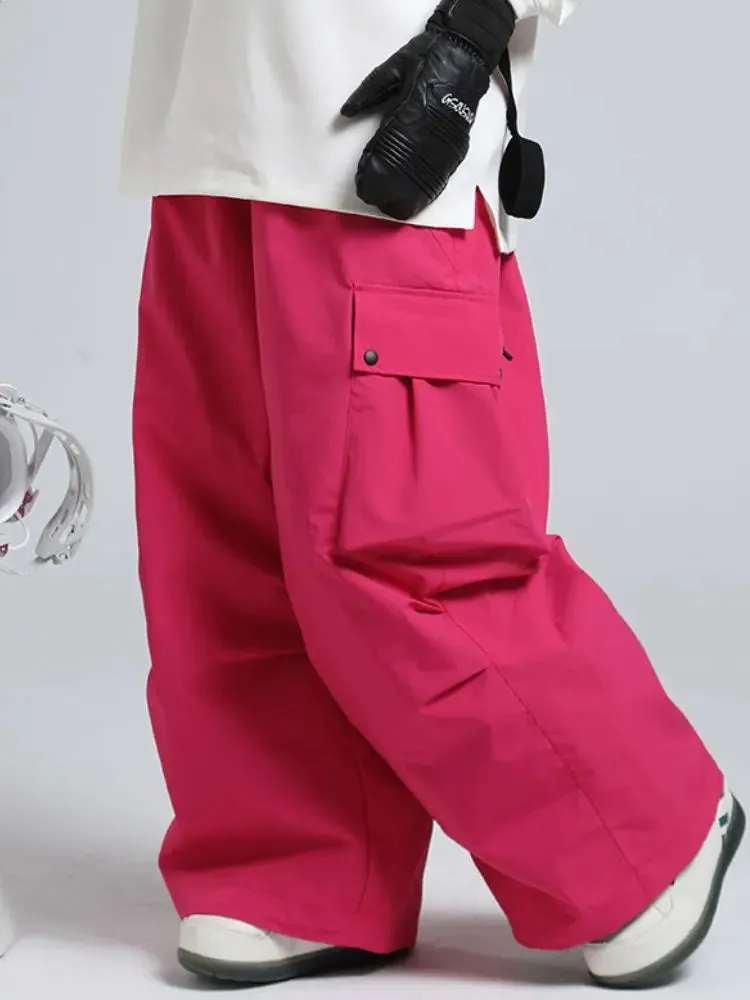 Adult Baggy Cargo Snowboard Pants Oversized Outdoor Pants