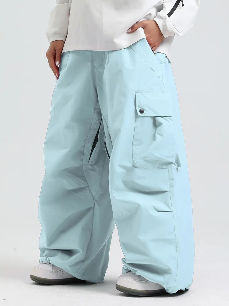 Adult Baggy Cargo Snowboard Pants Oversized Outdoor Pants
