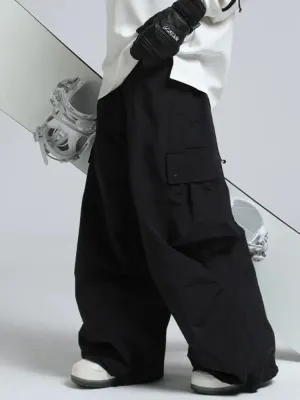 Adult Baggy Cargo Snowboard Pants Oversized Outdoor Pants