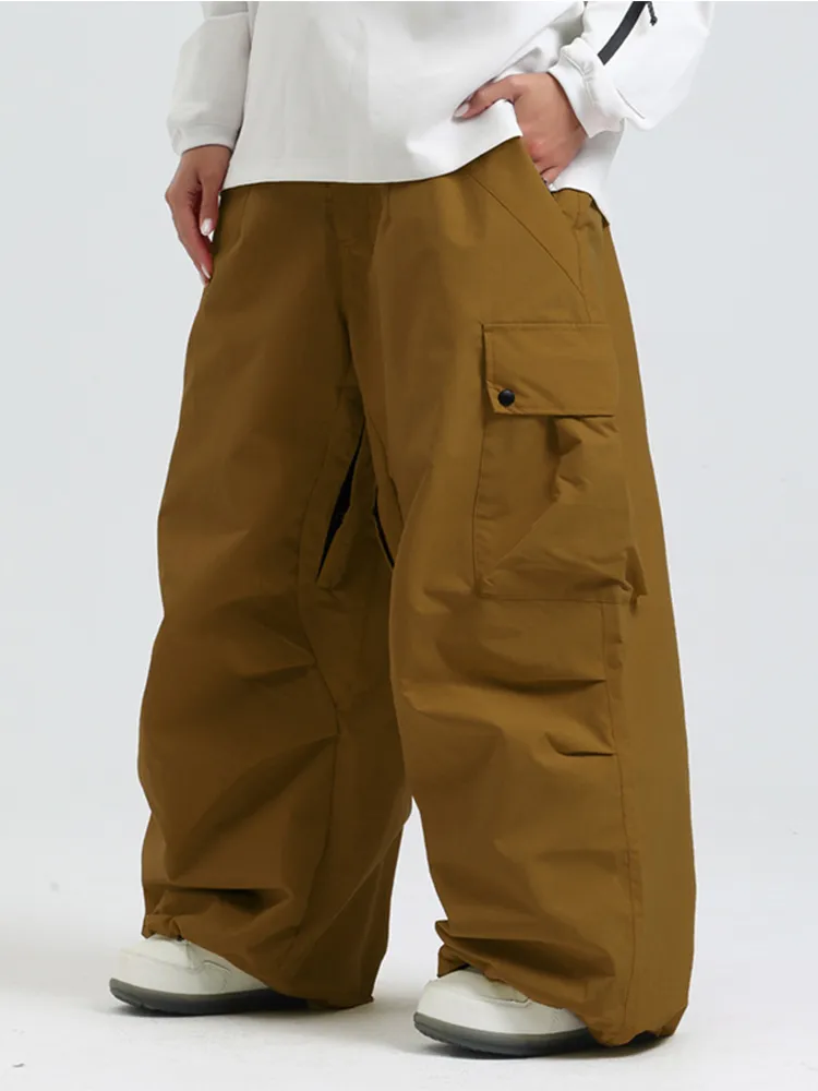 Adult Baggy Cargo Snowboard Pants Oversized Outdoor Pants