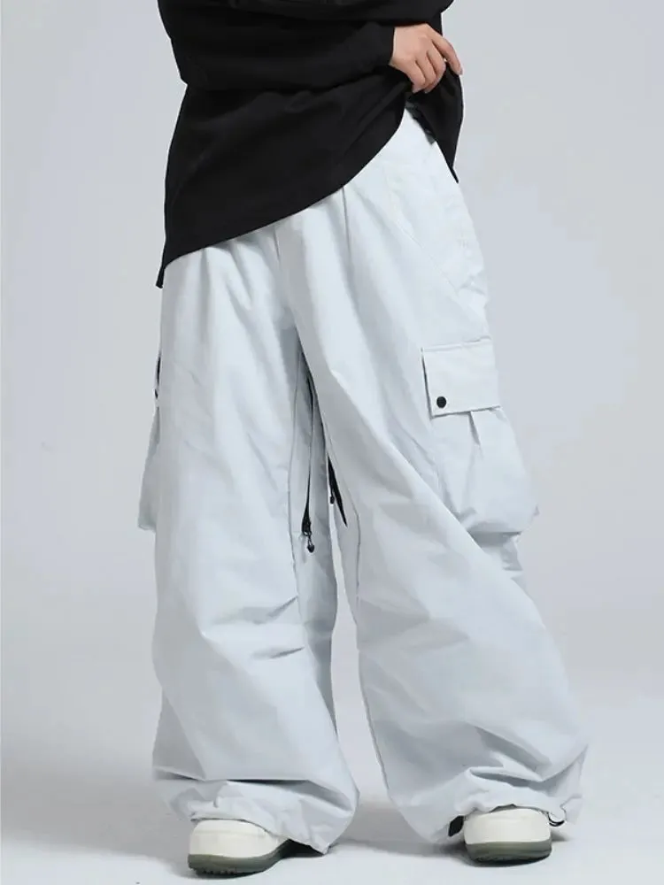 Adult Baggy Cargo Snowboard Pants Oversized Outdoor Pants