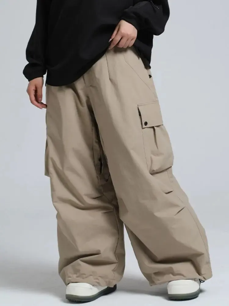 Adult Baggy Cargo Snowboard Pants Oversized Outdoor Pants