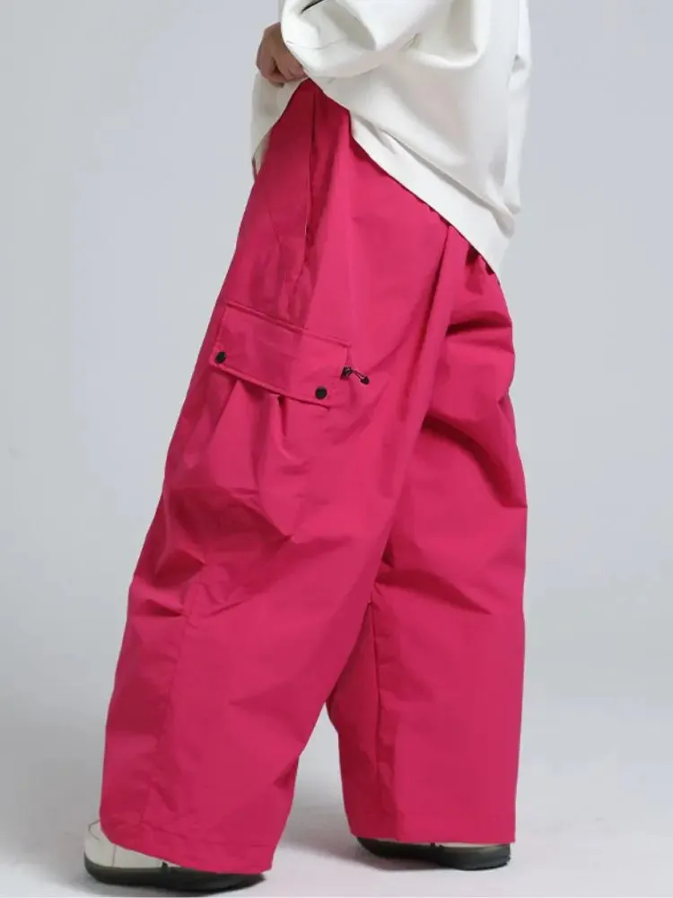 Adult Baggy Cargo Snowboard Pants Oversized Outdoor Pants