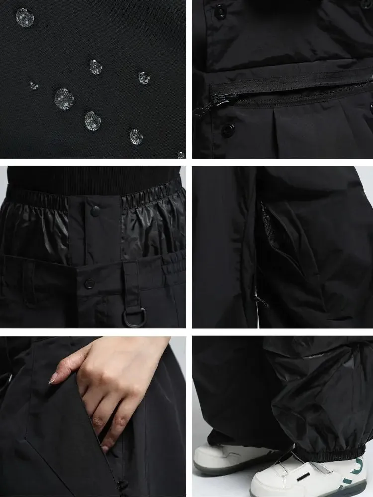 Adult Baggy Cargo Snowboard Pants Oversized Outdoor Pants