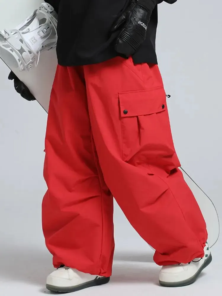 Adult Baggy Cargo Snowboard Pants Oversized Outdoor Pants