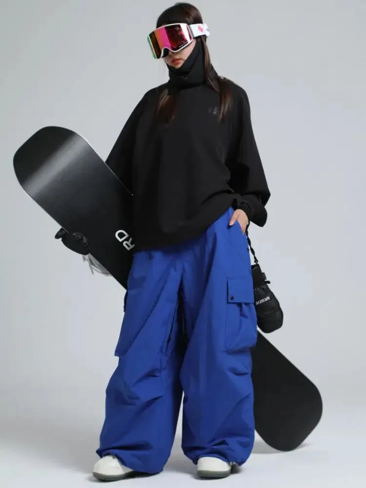 Adult Baggy Cargo Snowboard Pants Oversized Outdoor Pants