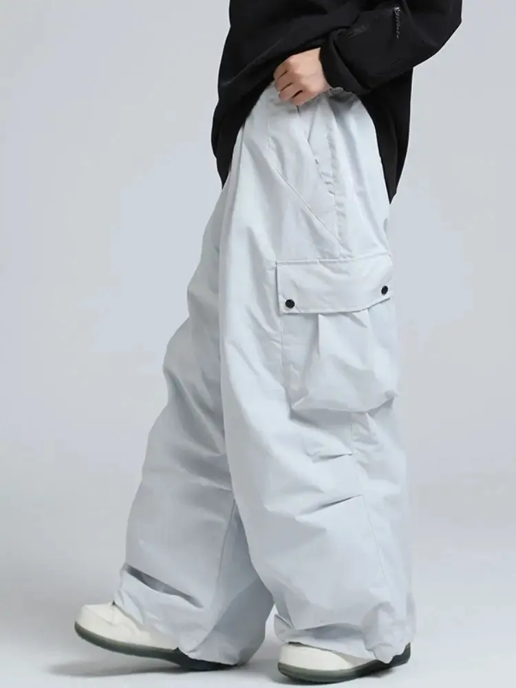 Adult Baggy Cargo Snowboard Pants Oversized Outdoor Pants