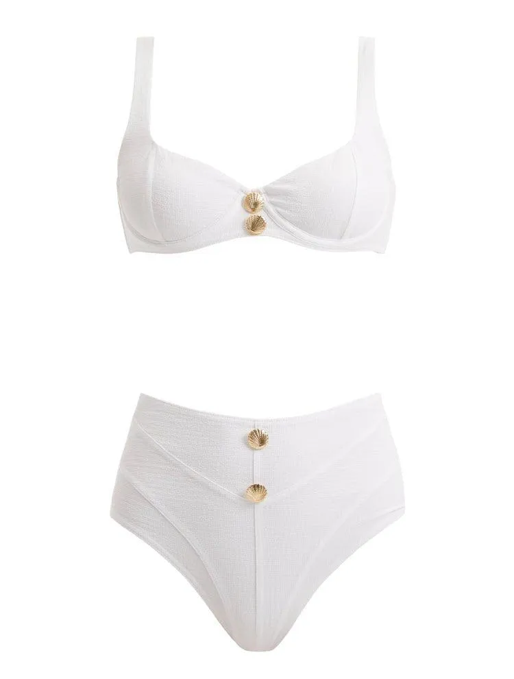 Adva White Bikini Set