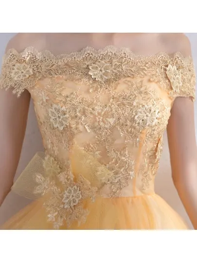 Appliques Beading Bowknot Homecoming Dress