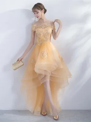 Appliques Beading Bowknot Homecoming Dress