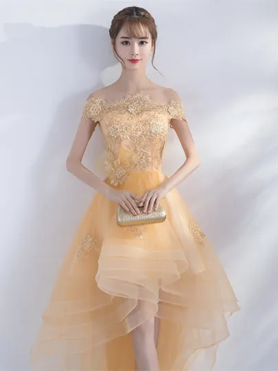 Appliques Beading Bowknot Homecoming Dress