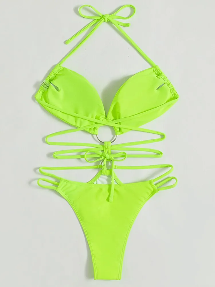 Ashore Swim Shop Sexy Micro Hollow out Bikinis Swimsuit