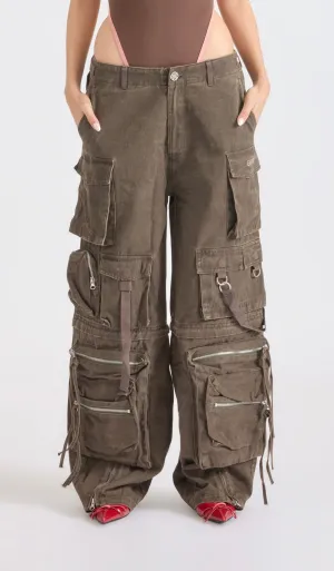 Badblood Alpha 2 Convertible Cargo Trousers Espresso