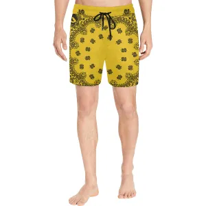 BANDANA LK Men's Mid-Length Swim Shorts