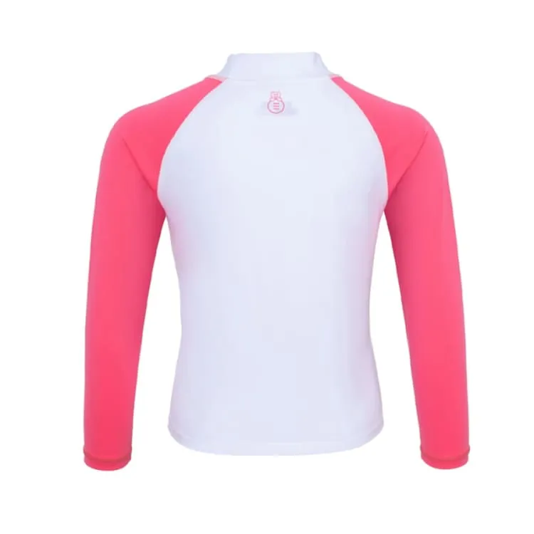 Barrel Kids Surfer Rash Guard-CHERRY