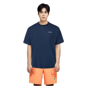 Barrel Men Tropical S/S Rash Guard-NAVY