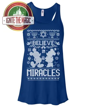 Believe in Miracles - Hanukkah Design - Women's Tanks   Tees