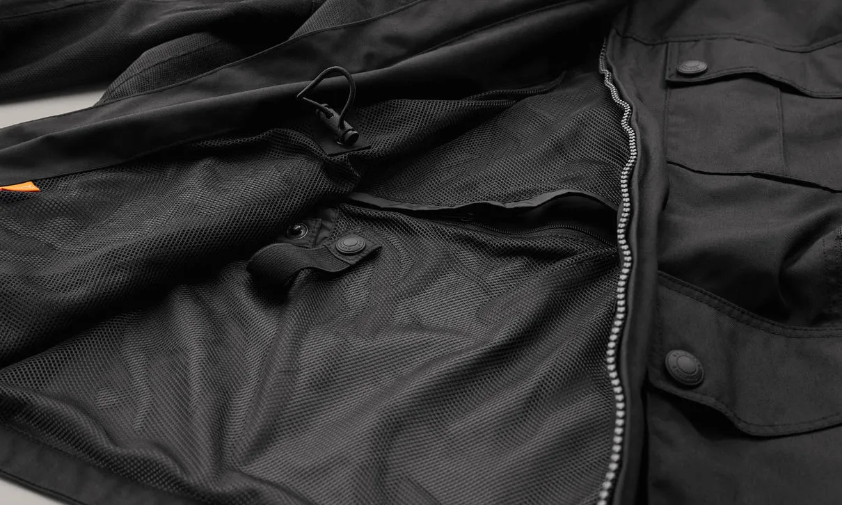 BELSTAFF AIRFLOW MOTORCYCLE JACKET - BLACK