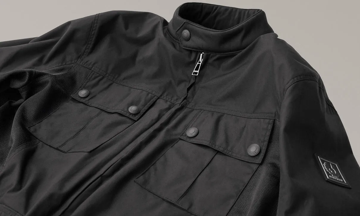 BELSTAFF AIRFLOW MOTORCYCLE JACKET - BLACK