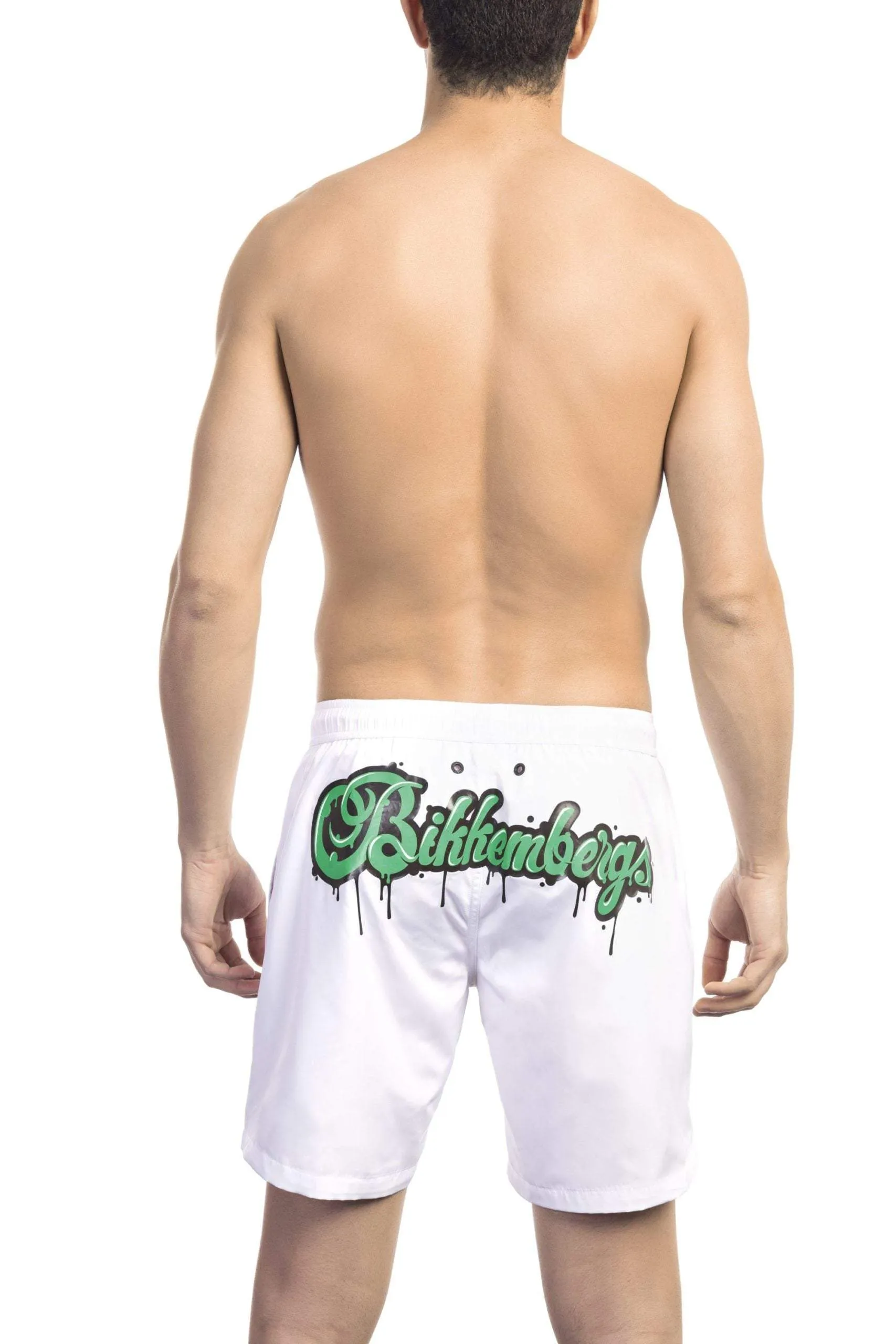 Bikkembergs White Polyester Swimwear