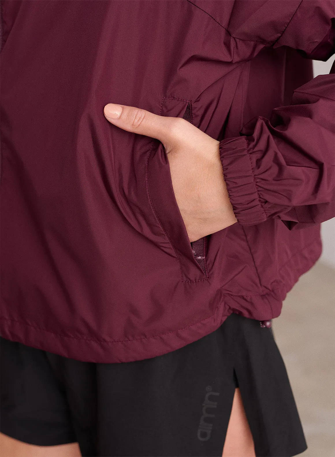 Bordeaux Balance Windbreaker Jacket