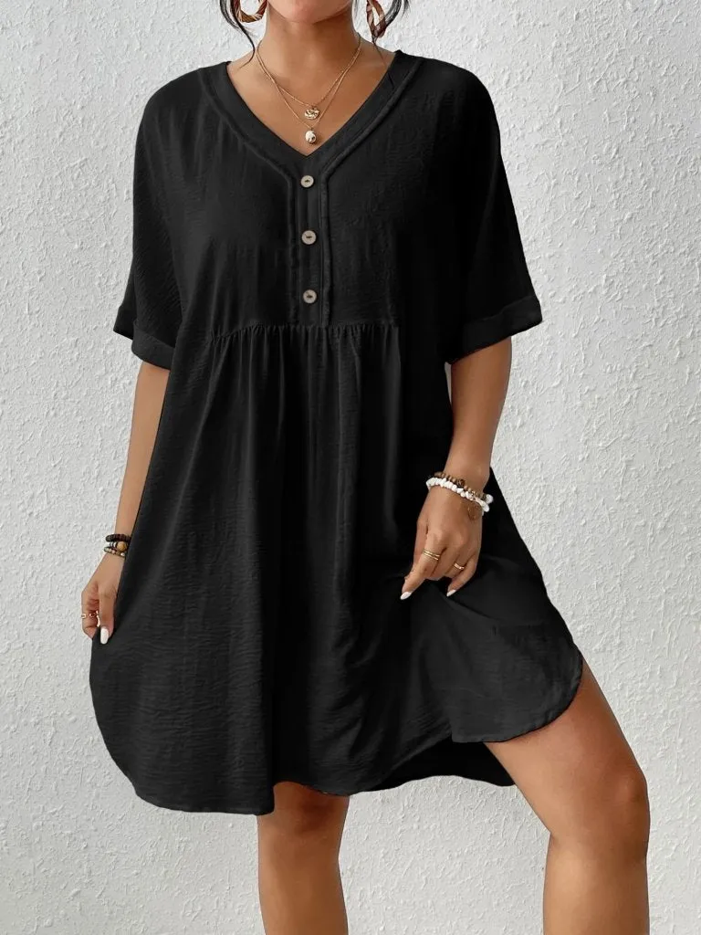 Button Down Bikini  Beach Dress Cover Up