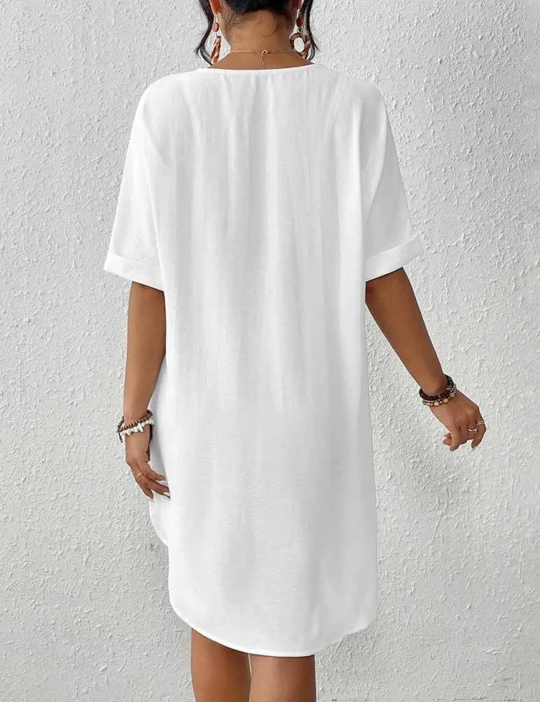Button Down Bikini  Beach Dress Cover Up