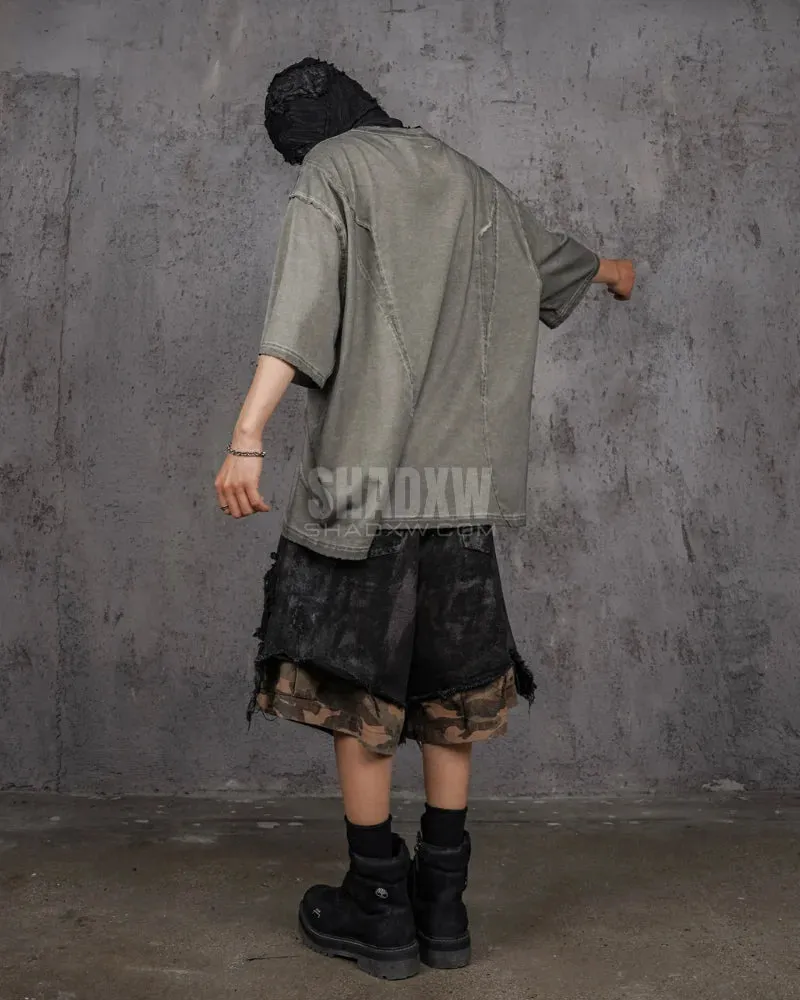 Camouflage Cargo Shorts Mens