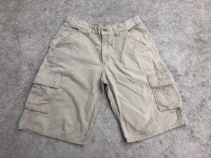 Carhartt Shorts Mens 32 Tan khaki Utility Cargo Work Shorts B275 Tan 100% Cotton