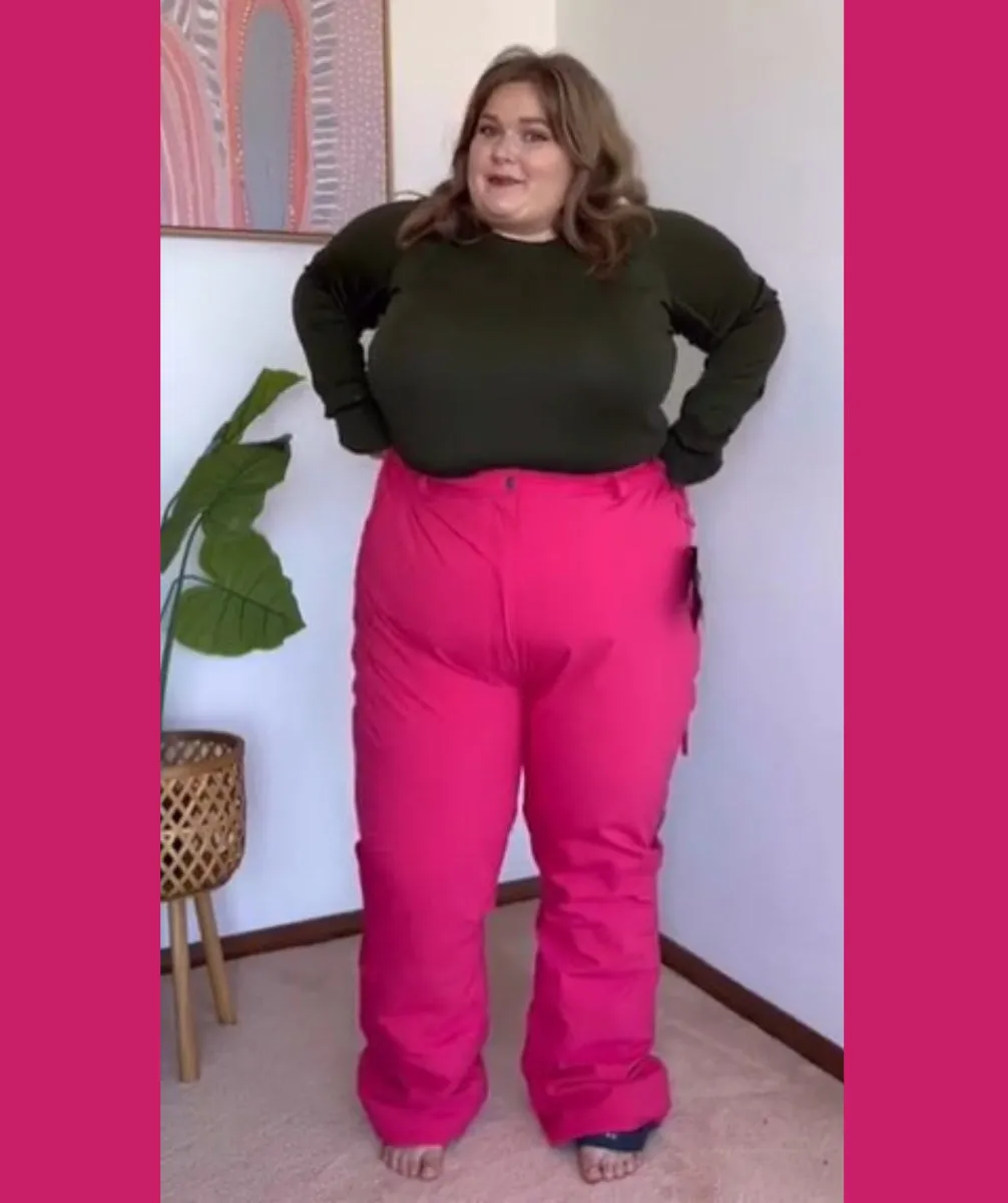 Cartel Canada Stretch Ski Pants Pink Sizes 18-30