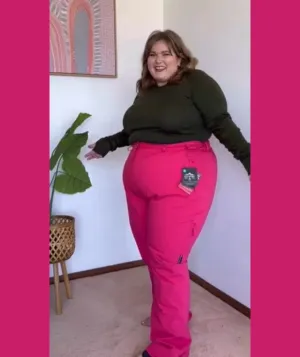 Cartel Canada Stretch Ski Pants Pink Sizes 18-30