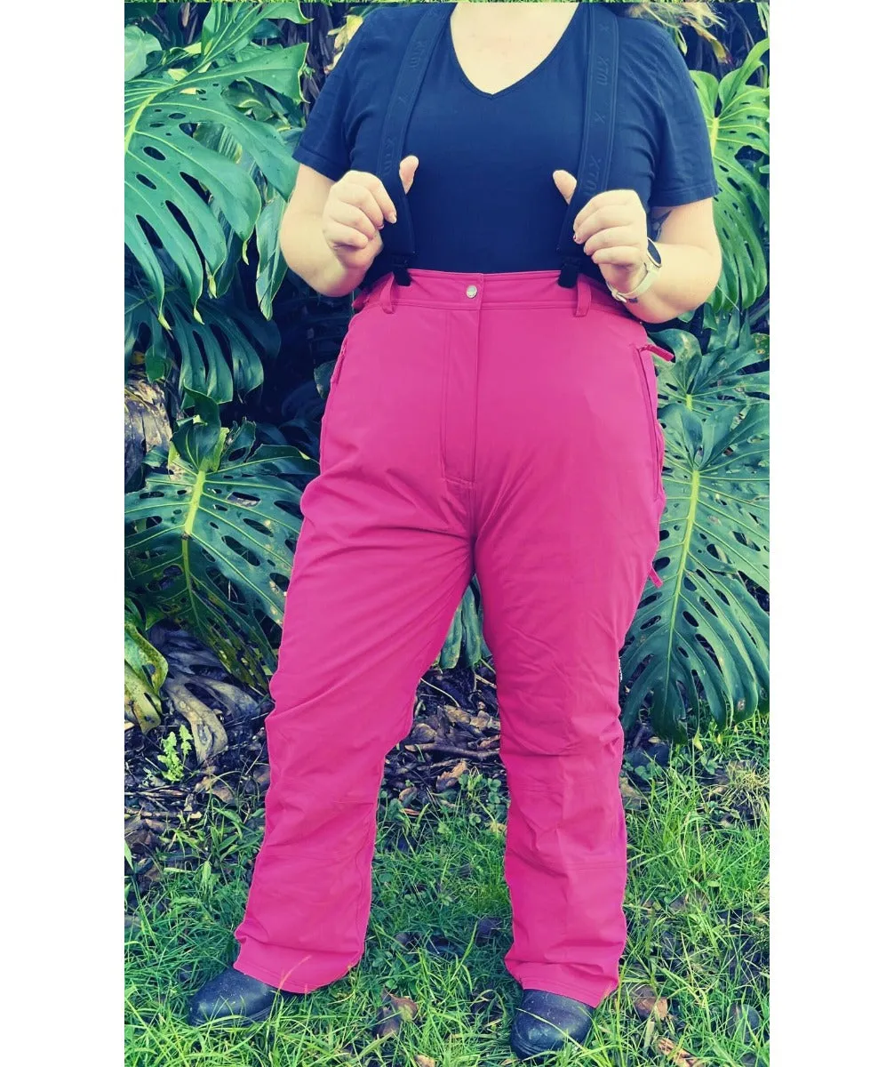 Cartel Canada Stretch Ski Pants Pink Sizes 18-30