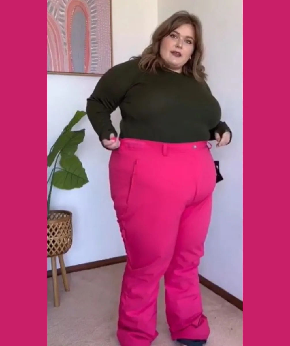 Cartel Canada Stretch Ski Pants Pink Sizes 18-30