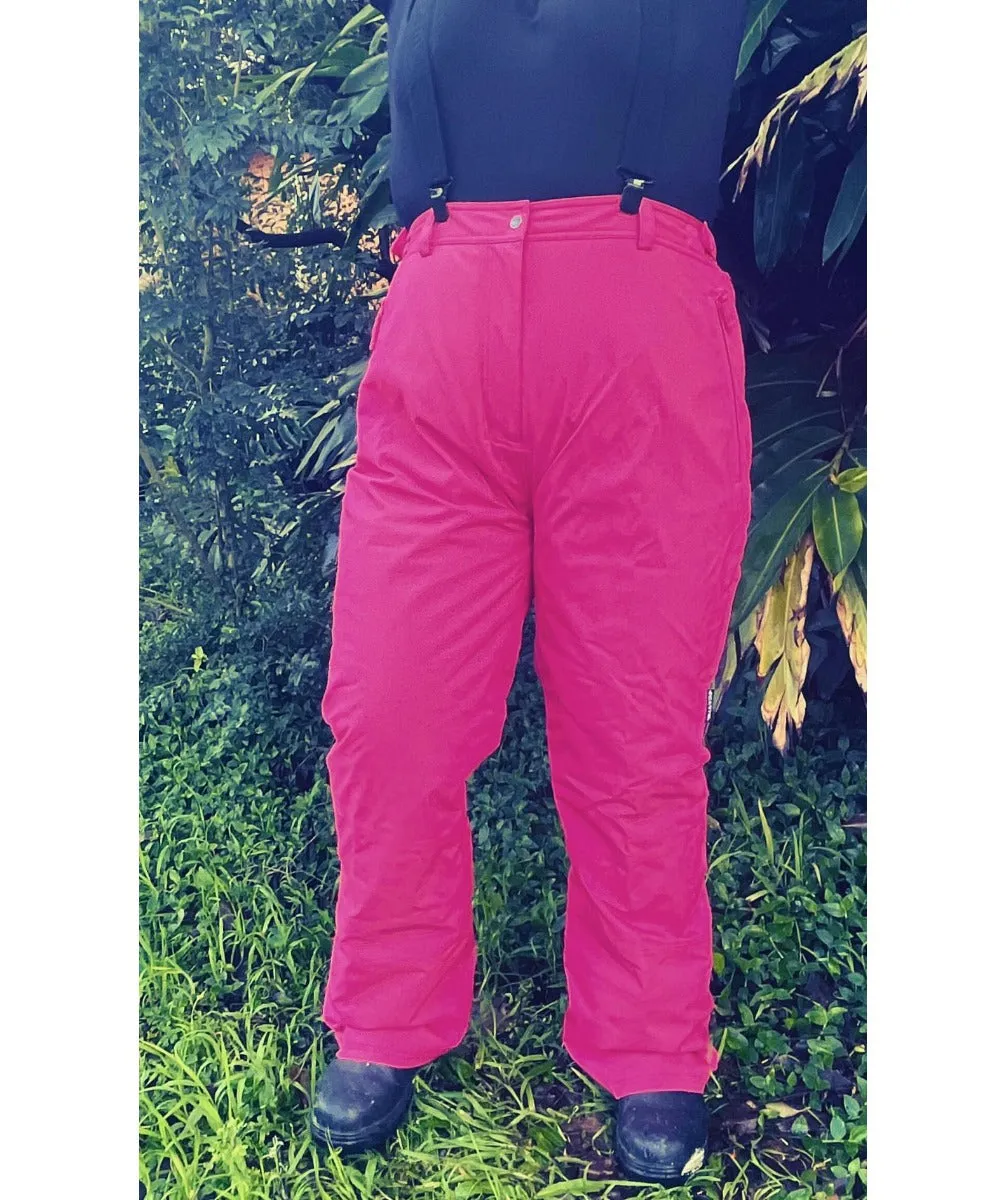 Cartel Canada Stretch Ski Pants Pink Sizes 18-30