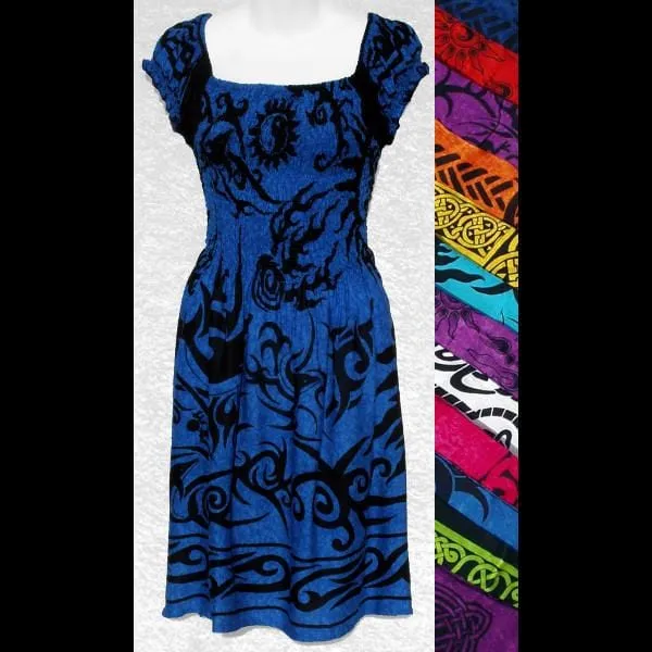 Celtic Short Sleeve Sarong Dress