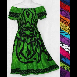 Celtic Short Sleeve Sarong Dress
