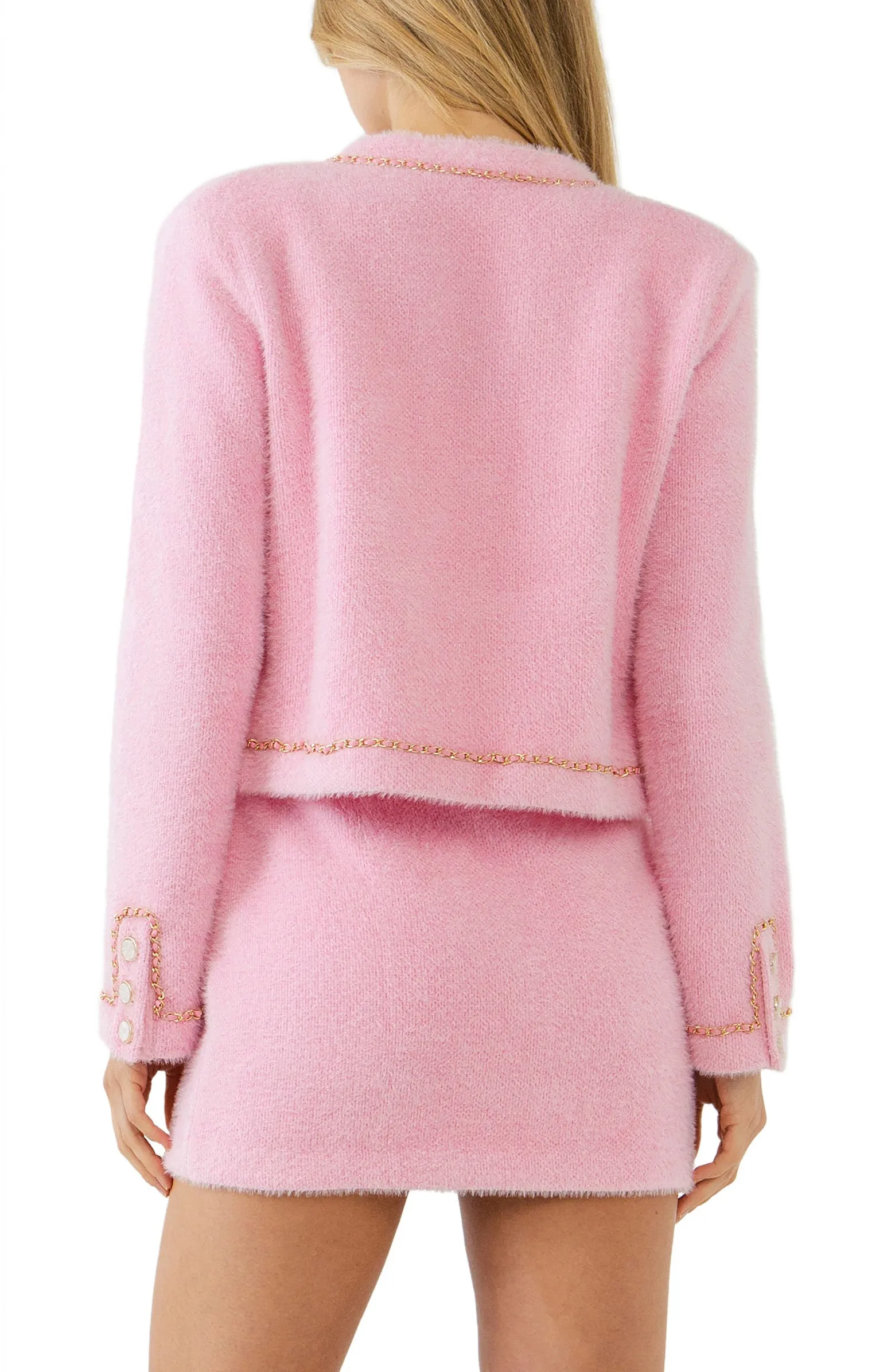 CHAIN TRIMMED JACKET