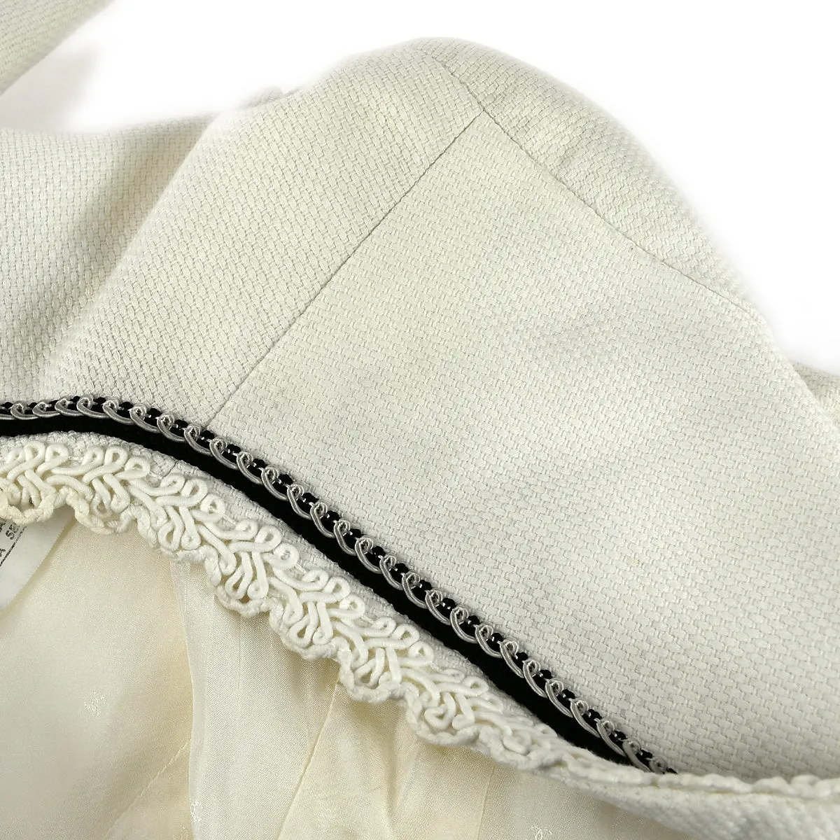 Chanel lace-trim blazer #36