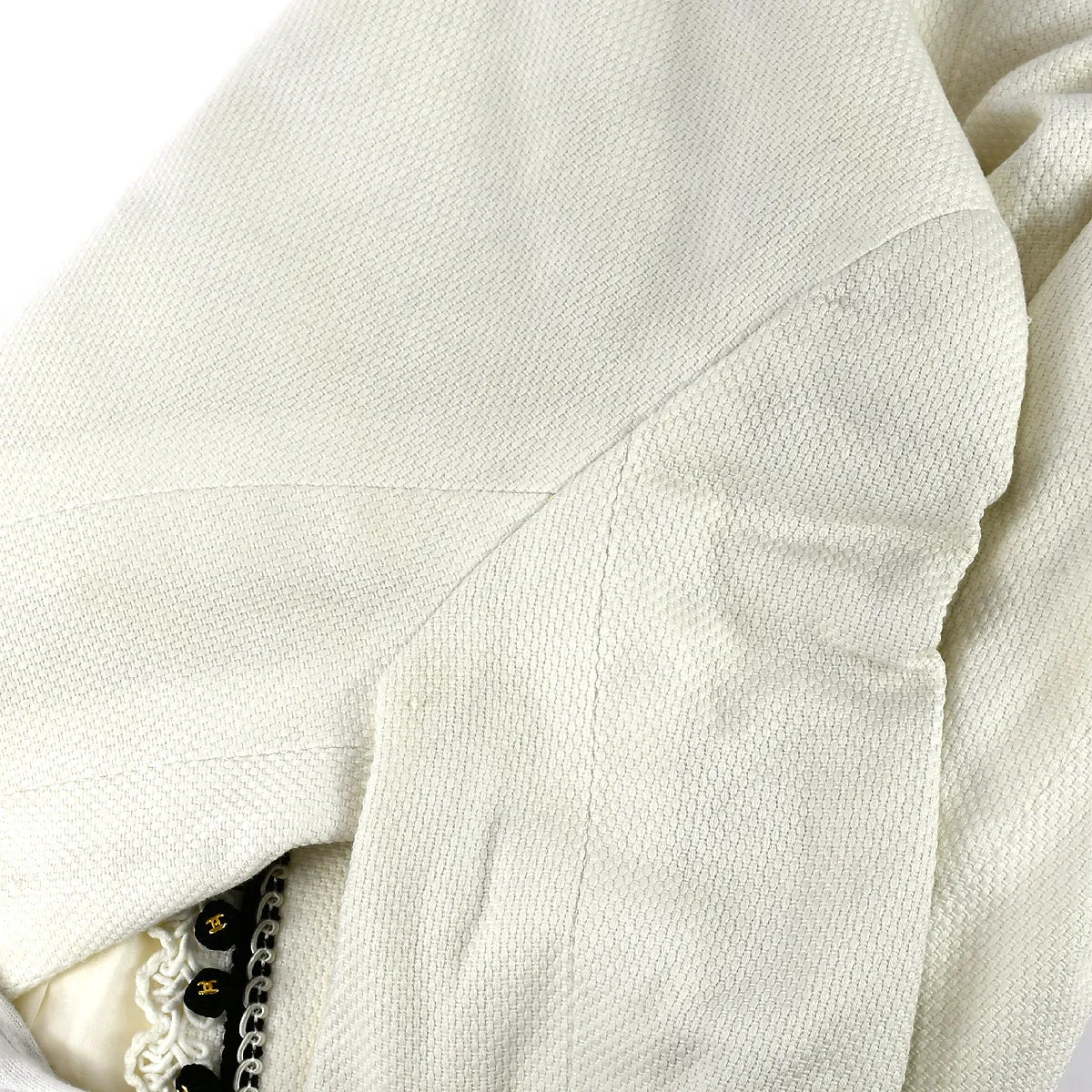 Chanel lace-trim blazer #36