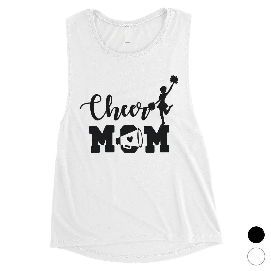 Cheer Mom Womens Muscle Tank Top Mother's Day Gift From Daughter