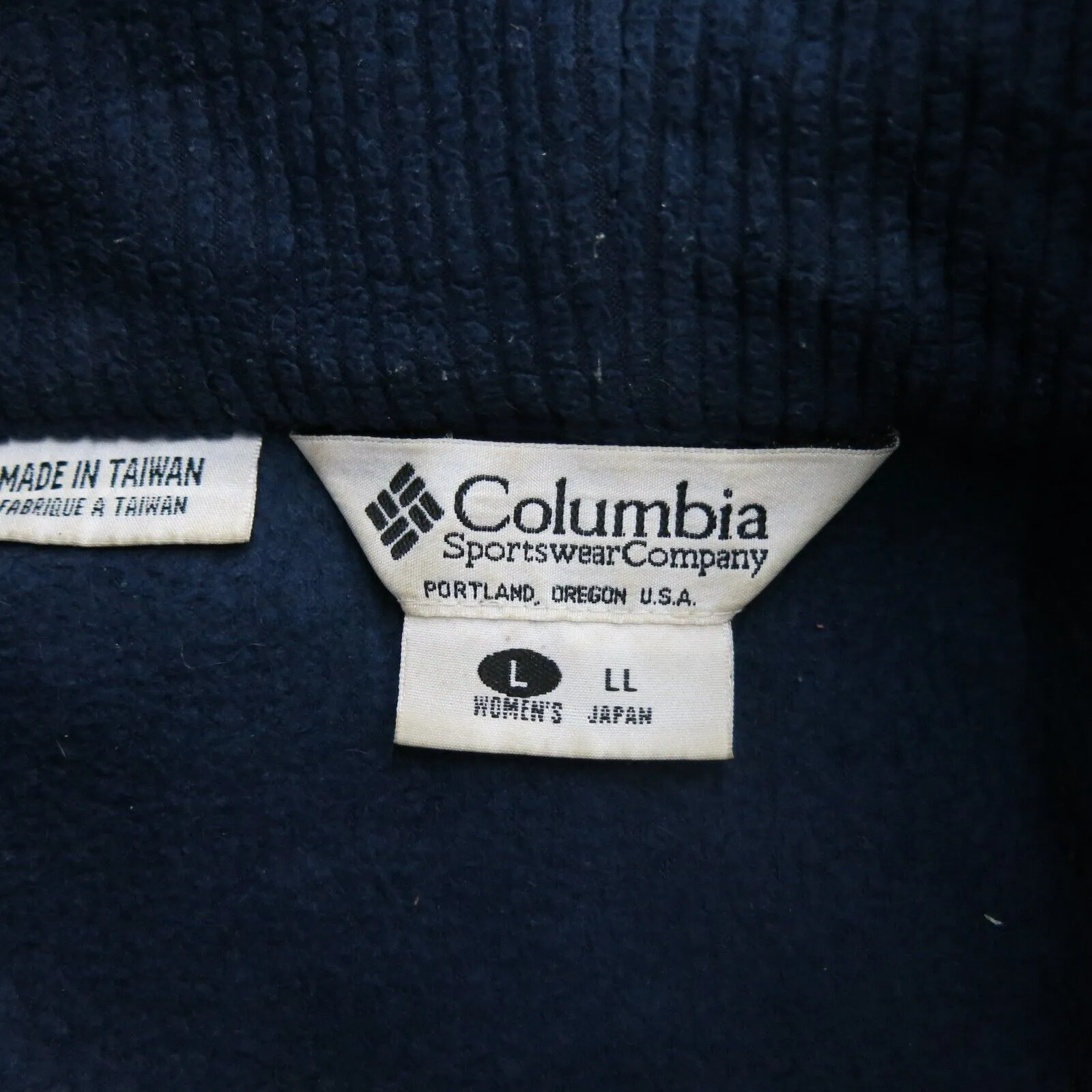 Columbia Jackets Womens Large Blue Windbreaker Bugaboo Full Zip Long Sleeve