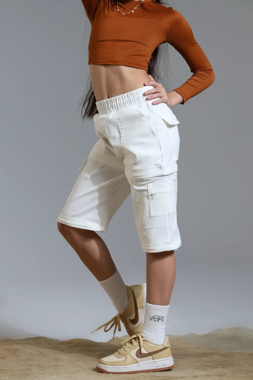 Convertible Recruit Cargo Pants - Ivory
