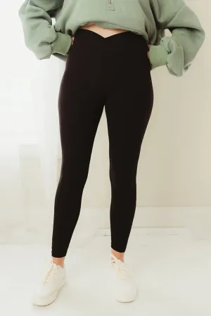 Crossover V Waist Leggings
