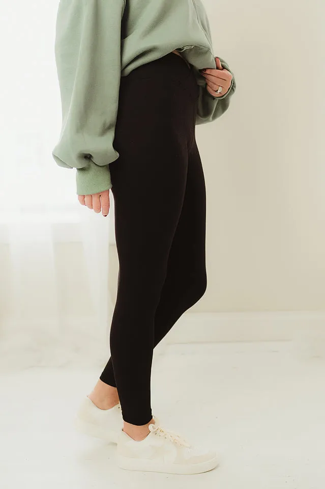 Crossover V Waist Leggings